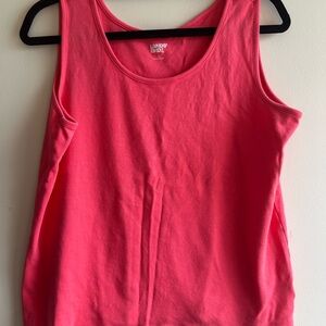 Lands' End Pink Tank Top Essential Comfort